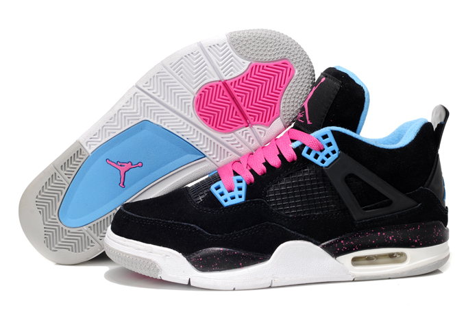 Nike Air Jordan Retro 4 - Women's Suede Shoes [Jordan Retro 4 Women's ...