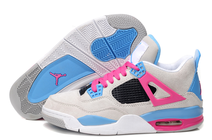 Nike Air Jordan Retro 4 - Women's Suede Shoes [Jordan Retro 4 Women's ...